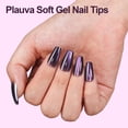 thumbnail image 2 of Press on Nails Plauva Cat Eye - Ataúd corto para mujer (300 unidades), 2 of 7