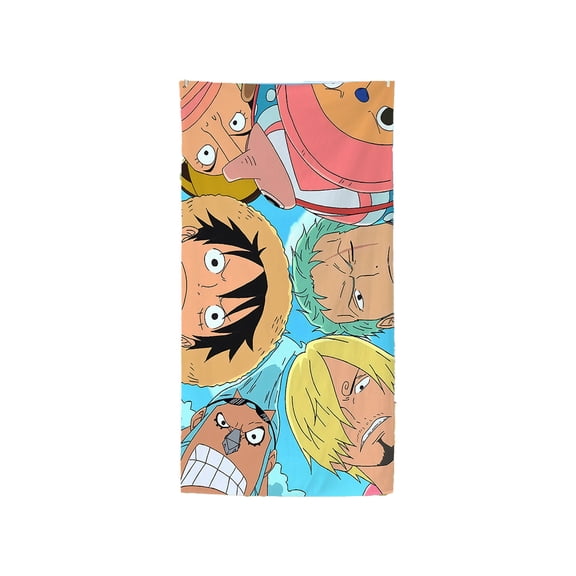 One Piece Beach Towel, 35.4x70.9 Inch Large One Piece Anime Towel, Quick Dry Kids Beach Towel, Swim Pool Bath Towel for Boys Girls