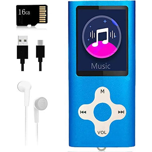 Reproductor de música MP3 y MP4 con visor de fotos, lector de libros electrónicos, grabadora de voz, radio FM y vídeo.