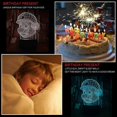 thumbnail image 3 of Super Mario Head 3D LED Optical Illusion Game Figure Action Acrylic Night Light with Remote 7 Colors Change Dimmable USB Powered Bedroom Decor Table L, 3 of 5
