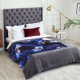 thumbnail image 5 of XMXT Throw Blankets, Abstract Art Flame Print Bed Blanket for Bedroom Sofa, 50 x 70 inches Black, 5 of 9