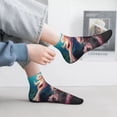 thumbnail image 5 of Bingfone Ocean Seahorse Design Patterned Men's Women's Casual Cotton Socks, 5 of 5