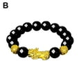 thumbnail image 6 of 1X Feng Shui Black Obsidian Beads Pi Xiu Bracelets Jewelrys Wealth Luck R0W3, 6 of 8