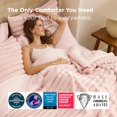 thumbnail image 3 of Juego de edredón Bedsure Gentlesoft™ 2 en 1 con cama queen size y manta, color rosa, 3 of 9