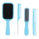 thumbnail image 2 of Juego de peine cepillo para el cabello de 4 Uds., peine con bolsa de gas fácil de desenredar, peine de cola, peines para peinar el cabello con dientes anchos y finos, caja azul embalada, 2 of 14