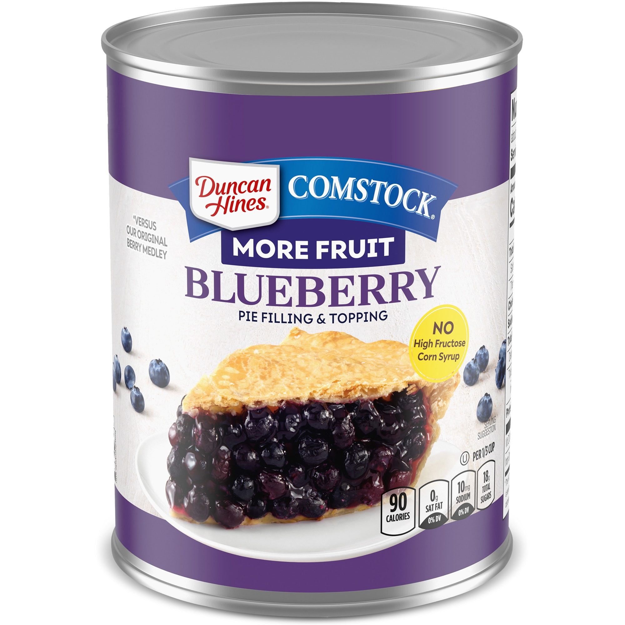 Duncan Hines Comstock More Fruit Blueberry Pie Filling and Topping, 21