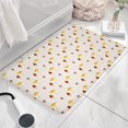 thumbnail image 3 of Yellow Brown Mushroom Small Flower White Flannel Non Slip Door Rugs,Washable Door Mats Indoor,Decorative Door Mats,Dirt-Resistant and Absorbent Doormat for Entrance,Bedroom,Kitchen,Bathroom,23.5"x16", 3 of 5