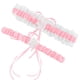 thumbnail image 2 of Ligas blancas para novia (2 piezas), liga de boda para novia, liga de encaje elástica, conjunto de liga de boda para novia, correa de media de encaje, 2 of 4