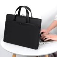 thumbnail image 5 of Bolso para portátil de 14 pulgadas para mujer, negro, bolso ultrafino para portátil, bolso para portátil, bolso de trabajo para viajes, bolso para portátil para mujer, funda para portátil, 5 of 5