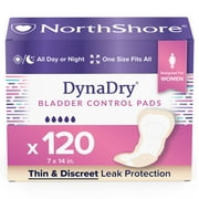 NorthShore DynaDry Pads, Ultimate, Case/120 (6/20s)
