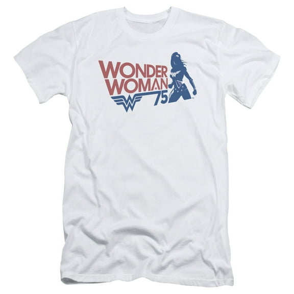 Wonder Woman - Ww75 Silhouette - Premium Slim Fit Short Sleeve Shirt - Medium