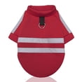 thumbnail image 2 of Flmtop Capless Chien Pull Réfléchissant Traction Tenue Printemps Hiver Chaud Vêtements pour Animaux de Compagnie Vin Rouge, 2 of 9