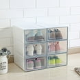 thumbnail image 7 of Walbest Stackable Transparent Shoe Storage Box - PP Clear Plastic Stackable Shoe Organizer, Front Opening Shoe Container Box for Closets, Space Saver Shoe Box Bin, 7 of 7