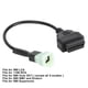 thumbnail image 5 of Jadeshay Cable Adaptador OBD Cable Adaptador de 6 Pines a 16 Pines OBD2 Diagnóstico de fallas del Motor y Detector Apto para Motocicletas, 5 of 5