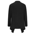 thumbnail image 4 of Casual Women's Draped Long Sleeve Cardigan Lightweight Open Front Knit Outerwear, 4 of 9