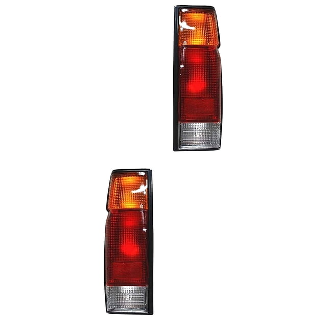 Par de Calaveras D21 1994 A 2001 Nissan S/Arnés Ámbar/Roja/Blanca TYC .