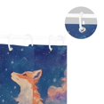 thumbnail image 5 of Beautiful Fox Gazing at Sky with Snowflakes Shower Curtains with 12 Hooks Waterproof Bathroom Decor 66" x 72", 5 of 6