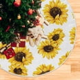 thumbnail image 5 of FMSHPON Sunflower Pattern Xmas Christmas Tree Skirt Stand Mat for Holiday Party Decoration Indoor Outdoor 36 inches, 5 of 6