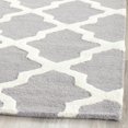 thumbnail image 4 of SAFAVIEH Cambridge Liam Geometric Wool Area Rug, Silver/Ivory, 10' x 10' Square, 4 of 8