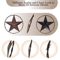 thumbnail image 4 of Rustic Metal Circle Lone Star 24" – Large Vintage Metal Wall Decor for Home – Decorative Round Iron Art Sculpture – Vintage and Rustic Home Decor Wall Hanging Art, 4 of 9