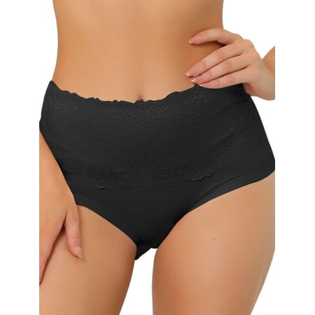 

Agnes Orinda Women s Underwear Stretch Packs Lace High Rise Comfort Briefs