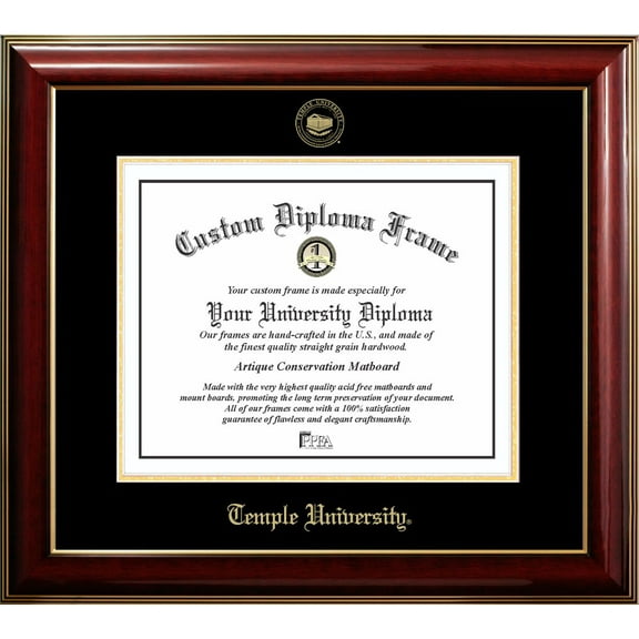 Temple University Classic Diploma Frame