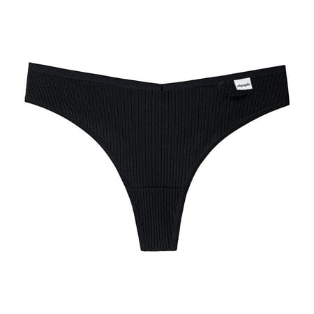 

VerPetridure Thongs for Women Pack Cotton Underwear Sexy Panties for Women 3PCS Women s Thong G-String Cotton Thongs Women s Panties Sexy V Waist Female Underpants Pantys Lingerie