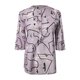 thumbnail image 5 of sweethay Blusa informal de manga corta para mujer, camisa holgada con botones estampados, para trabajo, viajes, elegante, Top de verano, ropa Type14 NO14, 5 of 6