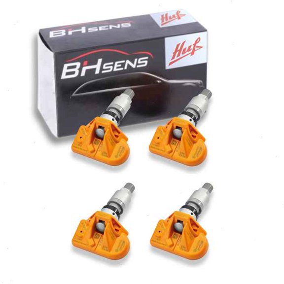4 pc Huf TPMS Sensors compatible with Lexus ES350 2019-2020 - Orange