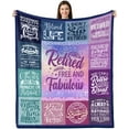 thumbnail image 1 of LHSHID Retirement Blanket Gift Retirement Gifts for Women Retired Gifts for Women Best Retirement Gifts Farewell Gifts for Coworkers Coworker Leaving Gifts for Women Throw Blanket 30"x40", 1 of 6