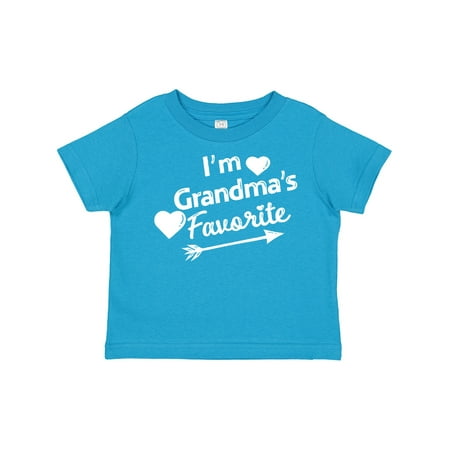 

Inktastic I m Grandma s Favorite with Arrow and Hearts Gift Toddler Boy or Toddler Girl T-Shirt