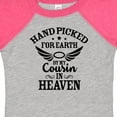 thumbnail image 4 of Inktastic Handpicked for Earth by My Cousin in Heaven with Angel Wings Boys or Girls Baby Bodysuit, 4 of 5