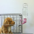 thumbnail image 5 of Choco Nose Patented Large Dog No-Drip Water Bottle/Feeder ONLY for Large Size Dogs Over 50 lbs - for Wire Cages, Crates or Kennels. 16 oz. X-Large Nozzle 22mm, Pink (C570), 5 of 5