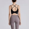 thumbnail image 4 of SHENGYUAN Women's Bras Women Sports Bra Yoga With Back Beauty Design Solid Color Tight Fit Push Up Training for Fitness Running Black,M, 4 of 6