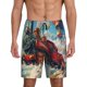 thumbnail image 1 of Fotbe Beautiful Red Train Hot Air Balloon Pantalones Cortos de Pijama para Hombre, Ropa de Dormir, Pantalones de Pijama Cortos para Hombre-Medium, 1 of 6