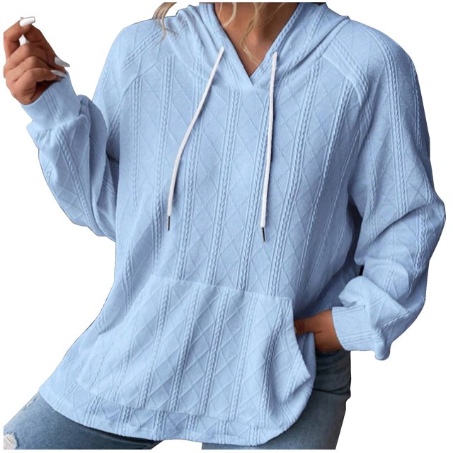 Simua New Arrival Womens Oversized Sweatshirts Drawstring Hoodies Crewneck Shirts Fall Outfits Casual Printed Clothes
