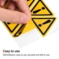 thumbnail image 4 of Uxcell Triangle Caution Warning Sign Self Adhesive 40mm/1.56inch 10Pcs, 4 of 4