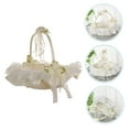 thumbnail image 6 of Niceauty Hand Held Basket Royal Wedding Style Beige 1Set, 6 of 8