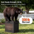 thumbnail image 5 of EAST OAK 31 Gallon Deck Box Lockable Patio Outdoor Resin Storage Box for Backyard,Black, 5 of 10