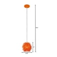 thumbnail image 3 of 169M01SOR Varaluz Lighting Urchin - One Light Uber Mini Pendant-Electric Pumpkin Finish, 3 of 5