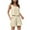 #02 Beige 【Daily Essentials: Mix & Match All Colors】, variant on Women's High Waisted Shorts and Button Down Sleeveless Blouse Set, Solid Color Square Neck Top with Pockets, Casual Daily Work Office Lounge Wear Outfit, Comfortable Stylish Travel Essentials for Wom