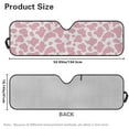 thumbnail image 7 of Uorisanigo Windshield Sun Shade for Jeep Wrangler, Pink Cow Print Car Sun Visor Shield Cover Compatible with Jeep Wrangler TJ JK JL 2/4 Door, Blocks UV Rays Front Window Sunshade, 7 of 7