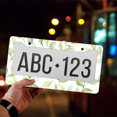 thumbnail image 4 of 1 Pcs Watercolor License Plate Frame, License Plate Cover for Car Decorative Parts, Aluminum License Plate Bracket Holder Rust-Proof Weather-Proof for US Standard Car, 4 of 9