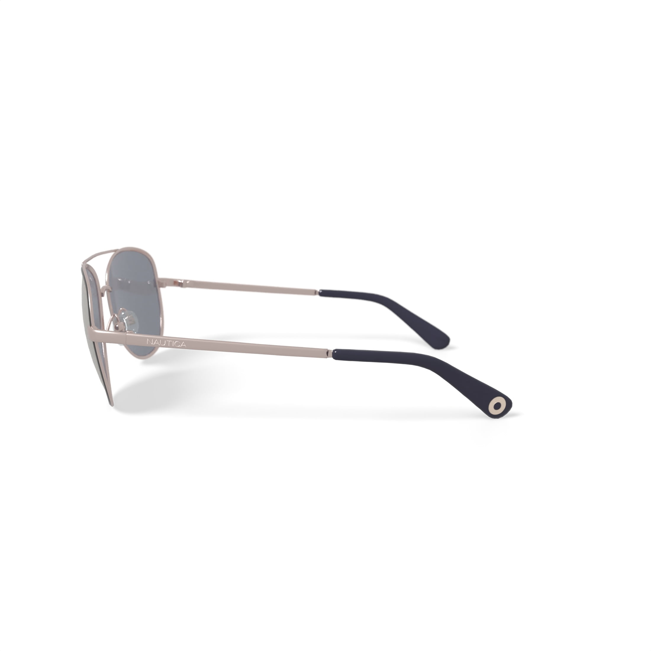 Nautica Women's Rx'able Fashion Sunglasses, NLS6008, Gold, 57-16-135, with Case