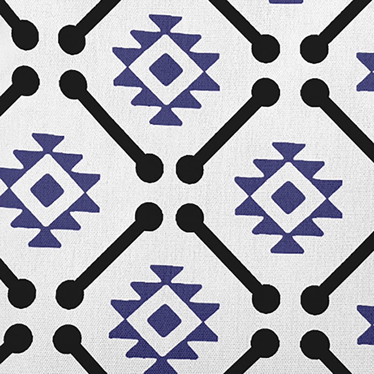 Simply Daisy 20" x 20" Modern Tribal Pattern Decorative Throw Pillow, Purplish Blue (1 count)
