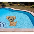thumbnail image 3 of Slick Woody's 60" Dog Vinyl Underwater Pool Mat Tattoo in Brown, 3 of 3