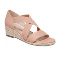 thumbnail image 1 of Sandalias con hebilla y correa elástica con plataforma de cuerda de cáñamo con tacón de cuña para mujer Wmkox8yii sa2237, 1 of 3