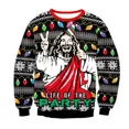 thumbnail image 5 of Suéteres navideños feos, jerséis verdes, sudadera con estampado 3D divertido para fiestas navideñas, sudadera de Jesús para fiestas, cumpleaños y Navidad, 5 of 5