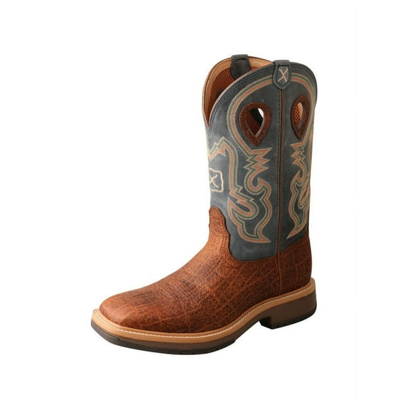 Twisted X Western Boots Mens Horseman 12 D Saddle Peacock MHM0022