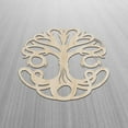 thumbnail image 2 of Tree Wooden Wall Art, Tribal Influences of Nature Eco Concept, Birch Wood Plywood Rustic Wall Art Accent for Hallway Bedroom Living Room Cafes and Offices, 11.4" X 11.4" X 0.1", by Ambesonne, 2 of 5